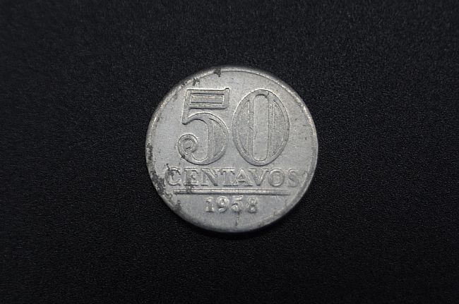 Detalhes do produto Moeda 50 Centavos 1958 (alumínio)